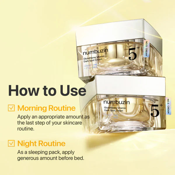 Numbuzin No.5+ Glutathione Vitamin Dark Spot Cream
