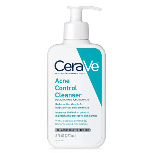 CeraVe Acne Control Cleanser 2% Salicylic Acid Acne Treatment