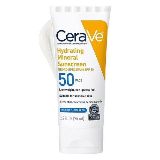 CeraVe Hydrating Mineral Sunscreen SPF 50 Face Lotion