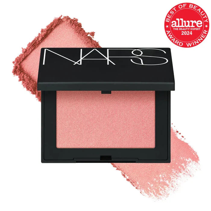 NARS Orgasm powder blush compact in peach-pink with gold shimmer