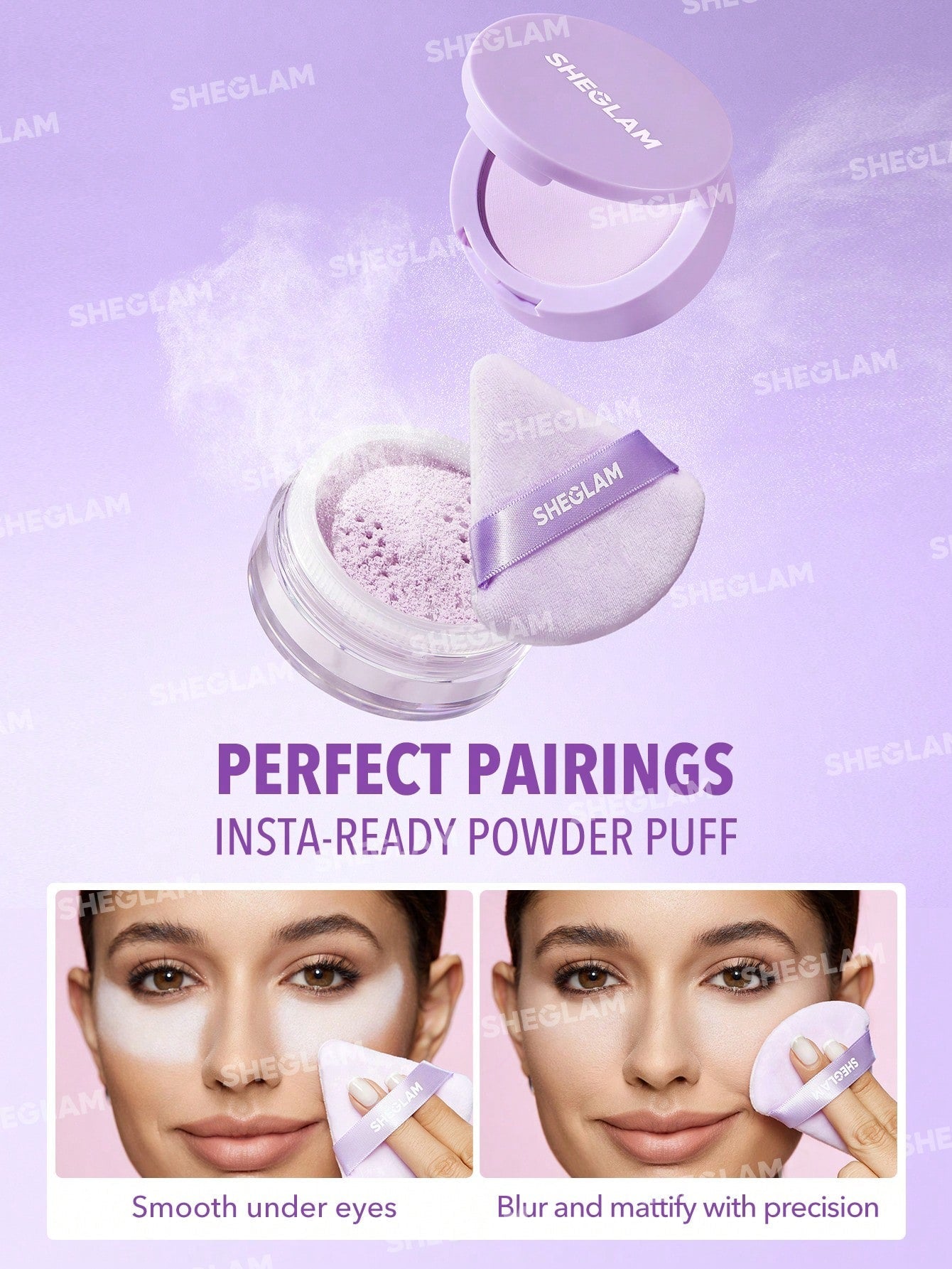 Sheglam Insta-Ready Face & Under Eye Setting Powder Duo