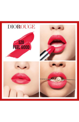 Dior Rouge Couture Satin Color Lipstick 520 feel good